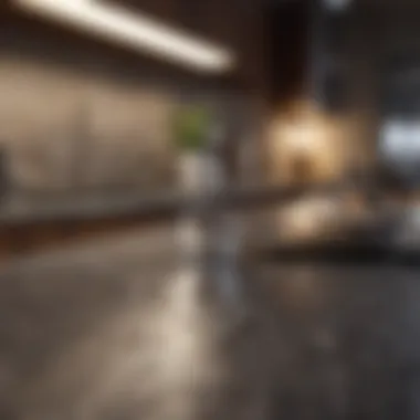 Elegant Material Choices Elegant material choices for countertops and cabinetry