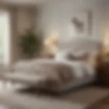 Cozy guest room featuring a queen-sized bed with elegant decor