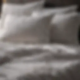 Luxurious bedding showcasing high thread count sheets