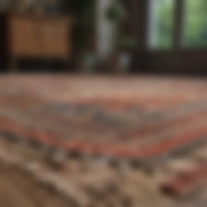Comparison of different rug materials and their visual impact