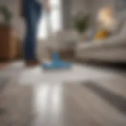 An assortment of eco-friendly cleaning agents for rug disinfection.