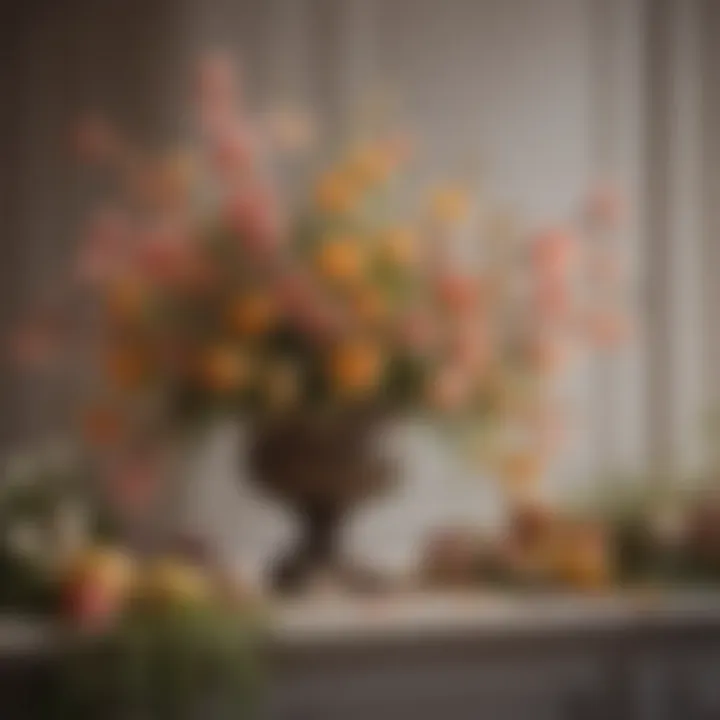Sophisticated decor using floral motifs for Easter