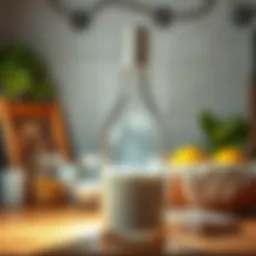 Homemade cleaning solution for kitchen grease removal