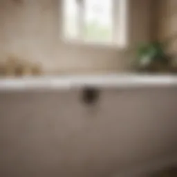 Mold growth in a bathtub corner