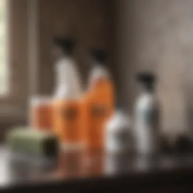 Essential Supplies for Mold Cleanup Set of cleaning supplies for mold removal