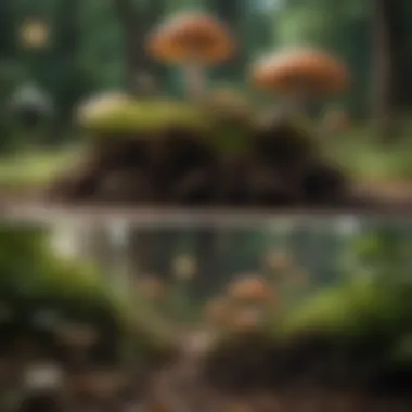 Before and after results of mushroom removal