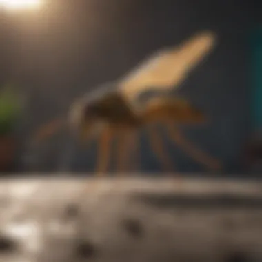 Deteriorating wasp deterrent sprays on a surface