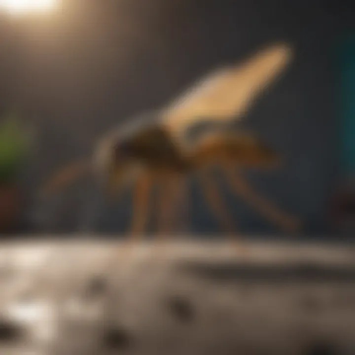 Deteriorating wasp deterrent sprays on a surface