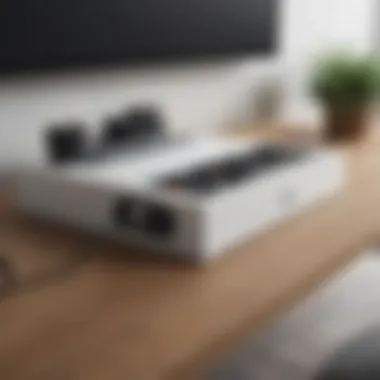 Stylish Cable Management Box A stylish cable management box that conceals unsightly cords.