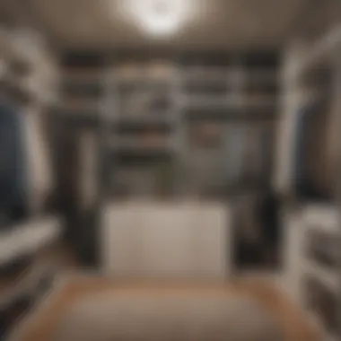 Before and after closet transformation demonstrating decluttering
