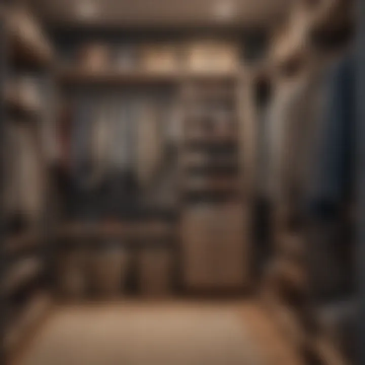 Maintenance routine for an organized closet with checklists