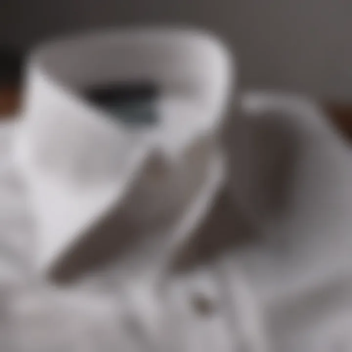 A pristine white shirt after stain removal