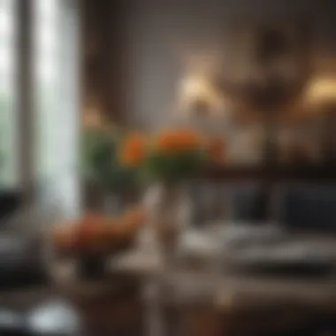 Chic Decor Items Enhancing a Dining Table's Appeal Chic decor items enhancing a dining table's appeal