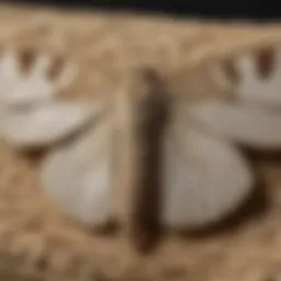 Close-up of a grain moth