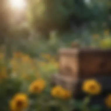 The Importance of Pollination A lush garden thriving due to pollination from bees