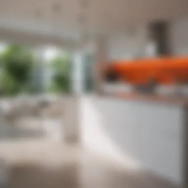 Vibrant Miami Kitchen Design Vibrant Miami kitchen with unique hardware features