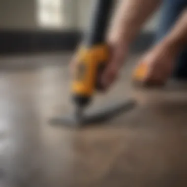 Heavy-Duty Tile Chisel A heavy-duty tile chisel with a sharp edge for effective tile removal