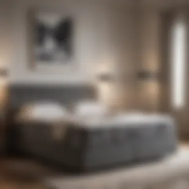 Luxurious box mattress displayed in a stylish bedroom setting