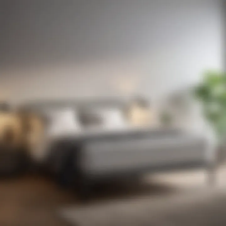 A minimalist metal bedframe emphasizing simplicity.
