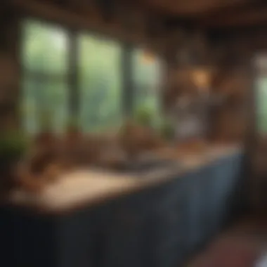 Creative organization in a Bohemian-themed kitchen