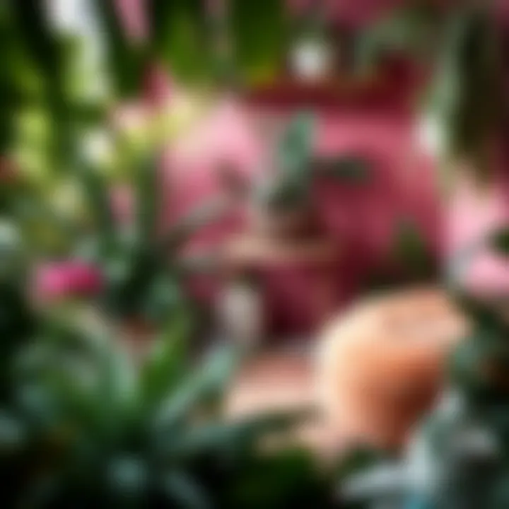 Garden space infused with the 2022 Color of the Year