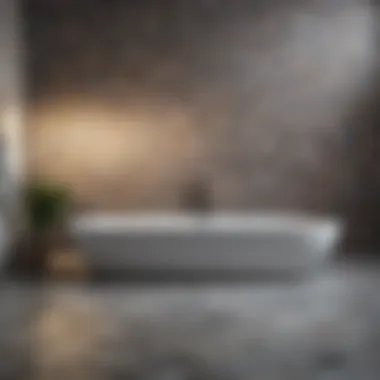 Elegant Geometric Decorative Tiles Elegant geometric decorative tiles in a modern bathroom