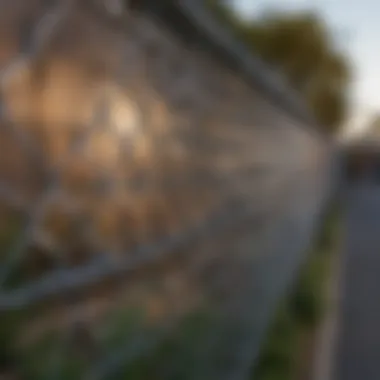 Secure Chain-Link Fence A chain-link fence providing security while allowing visibility