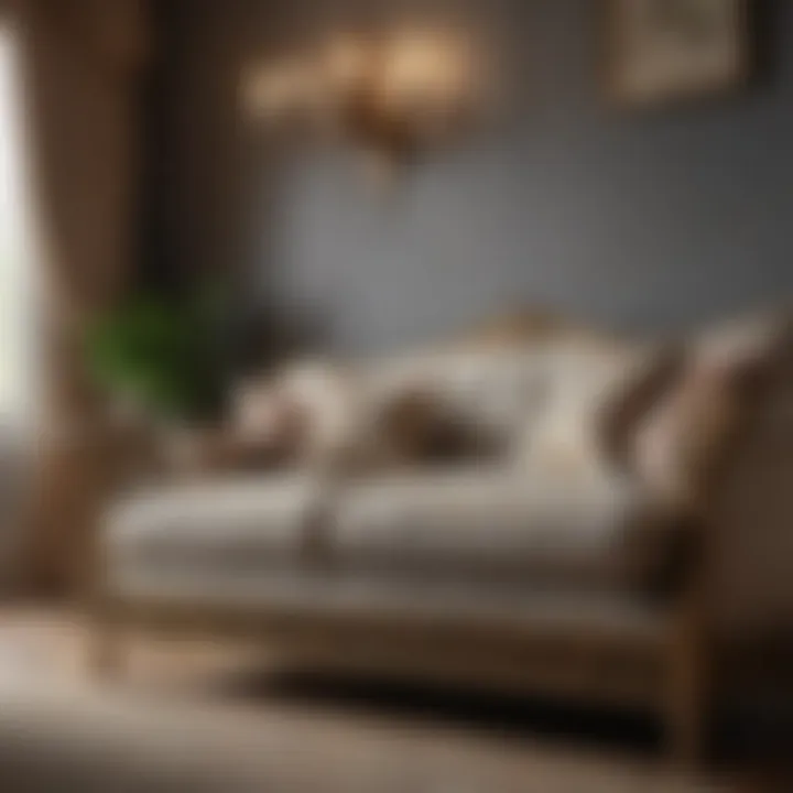 Classic sofa bed featuring ornate detailing and traditional upholstery