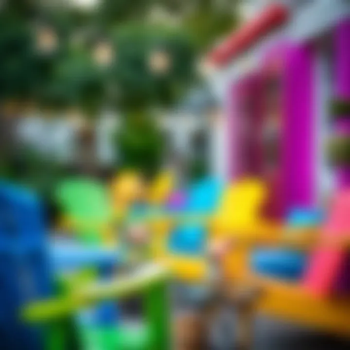 Colorful and Vibrant Patio Chairs for Outdoor Dining Colorful and vibrant patio chairs arranged for outdoor dining