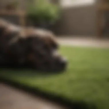 Artificial turf options for an easy-to-maintain dog area
