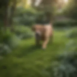 Lush green ground cover suitable for dog yards