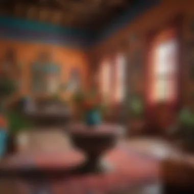 Mexican Decor: A Celebration of Color and Culture Vibrant Mexican interior featuring colorful textiles and traditional craftsmanship