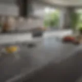 Modern heat-resistant countertop in a sleek kitchen setting