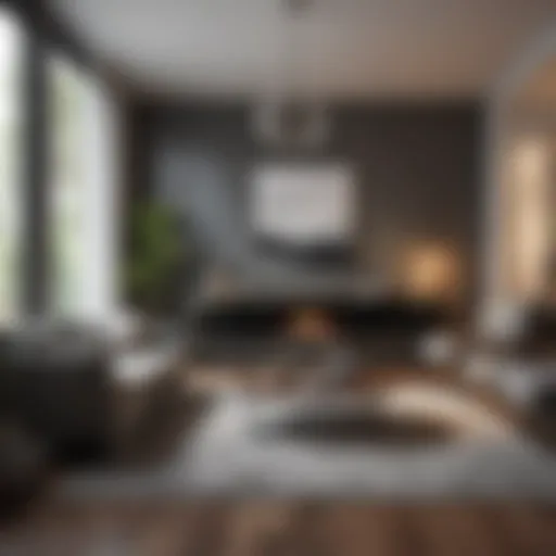 Modern living room showcasing innovative design elements