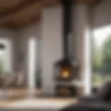 A sleek modern chimney with a minimalist design