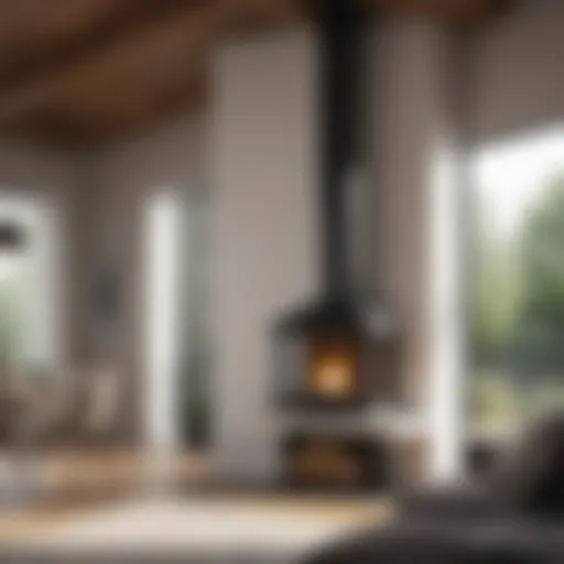 A sleek modern chimney with a minimalist design