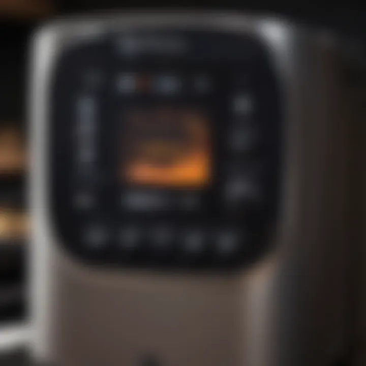 User-friendly control panel of the Instant Pot Vortex Pro