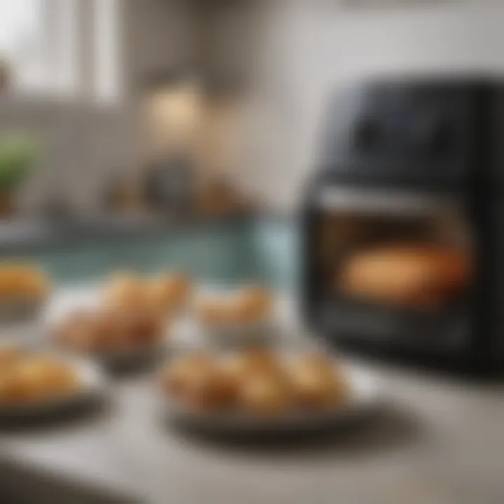 An assortment of dishes cooked using the Vortex Pro, displaying its versatility