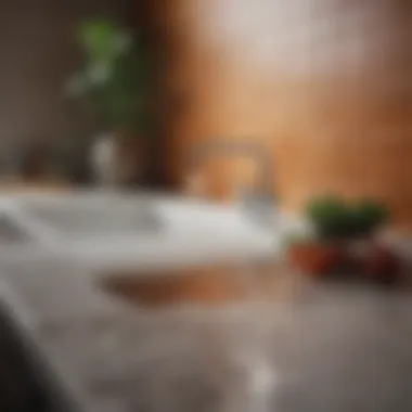 Tile Material Comparison for Kitchen Sinks An infographic comparing different tile materials suitable for kitchen sinks