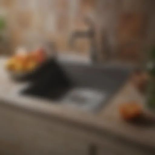 A collection of various kitchen sink tiles showcasing texture and color