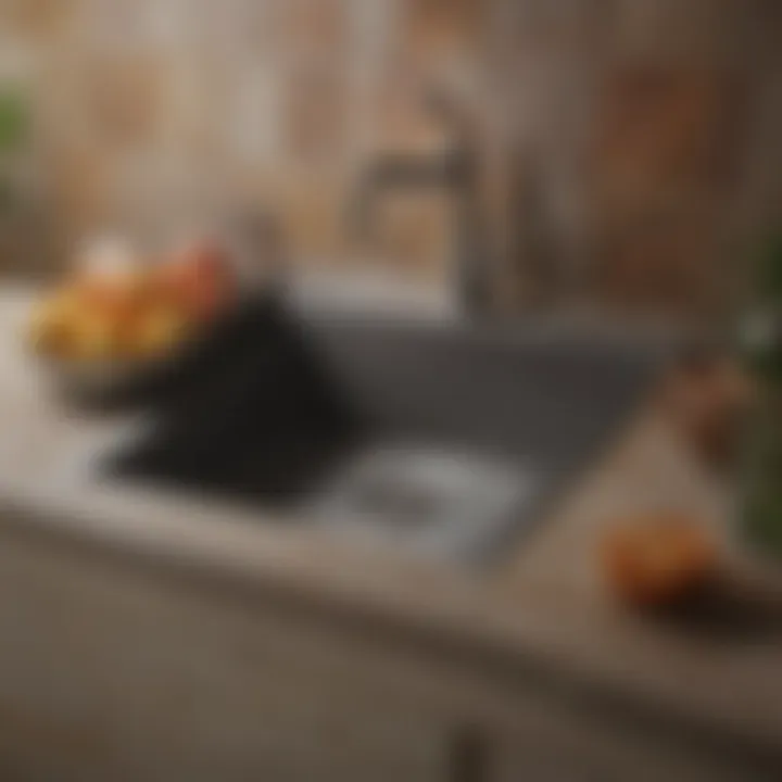 A collection of various kitchen sink tiles showcasing texture and color