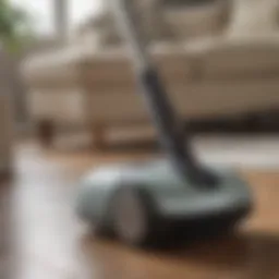 Lightweight pet vacuum showcasing its ergonomic design
