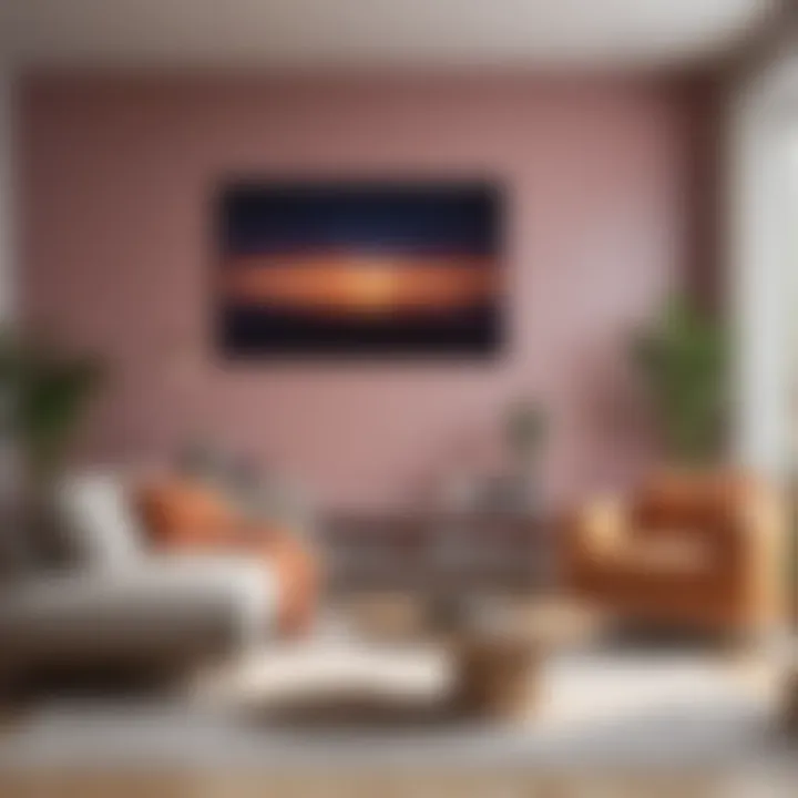 Cohesive color palette in minimalist decor