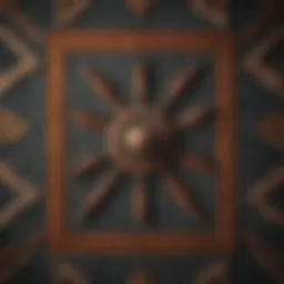 A stunning contemporary carpet design showcasing geometric patterns
