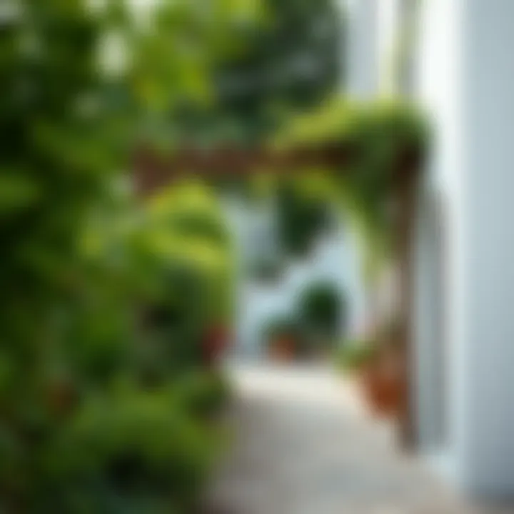 Rustic Narrow Pergola Surrounded by Lush Greenery Rustic narrow pergola surrounded by lush greenery