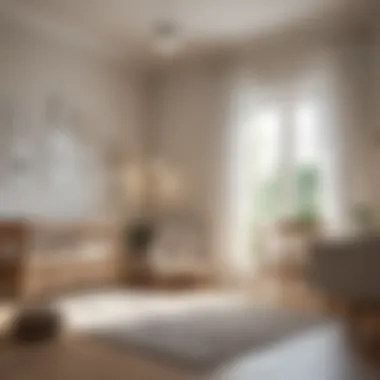 Modern minimalist nursery layout
