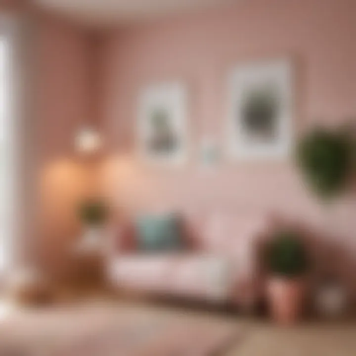 A cozy corner with pastel shades fostering relaxation and focus