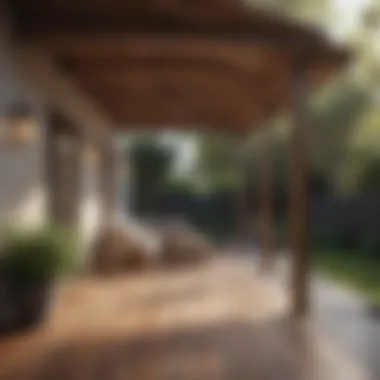 Elegant Wooden Patio Cover Elegant wooden patio cover