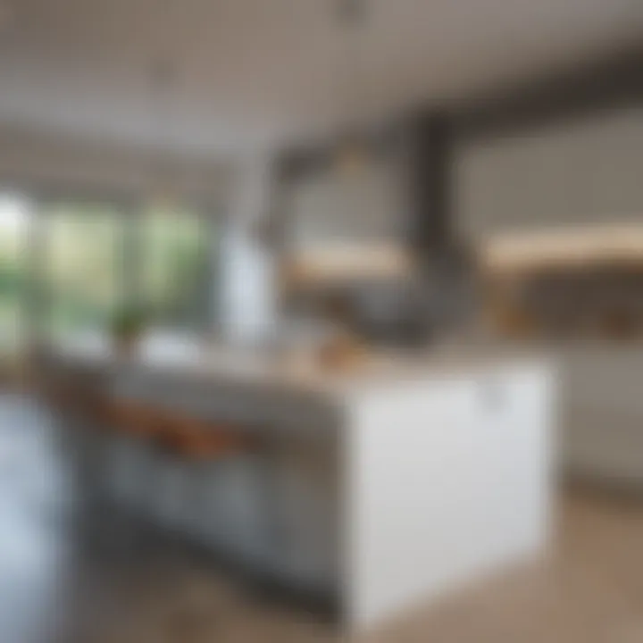 Elegant kitchen expansion with modern fixtures