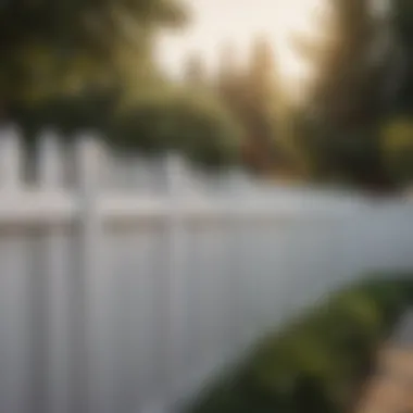 Durable Vinyl Fencing Durable vinyl fencing ideal for small outdoor areas